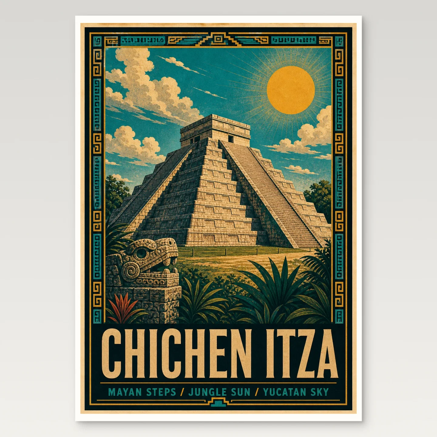 Chichen Itza Poster mockup