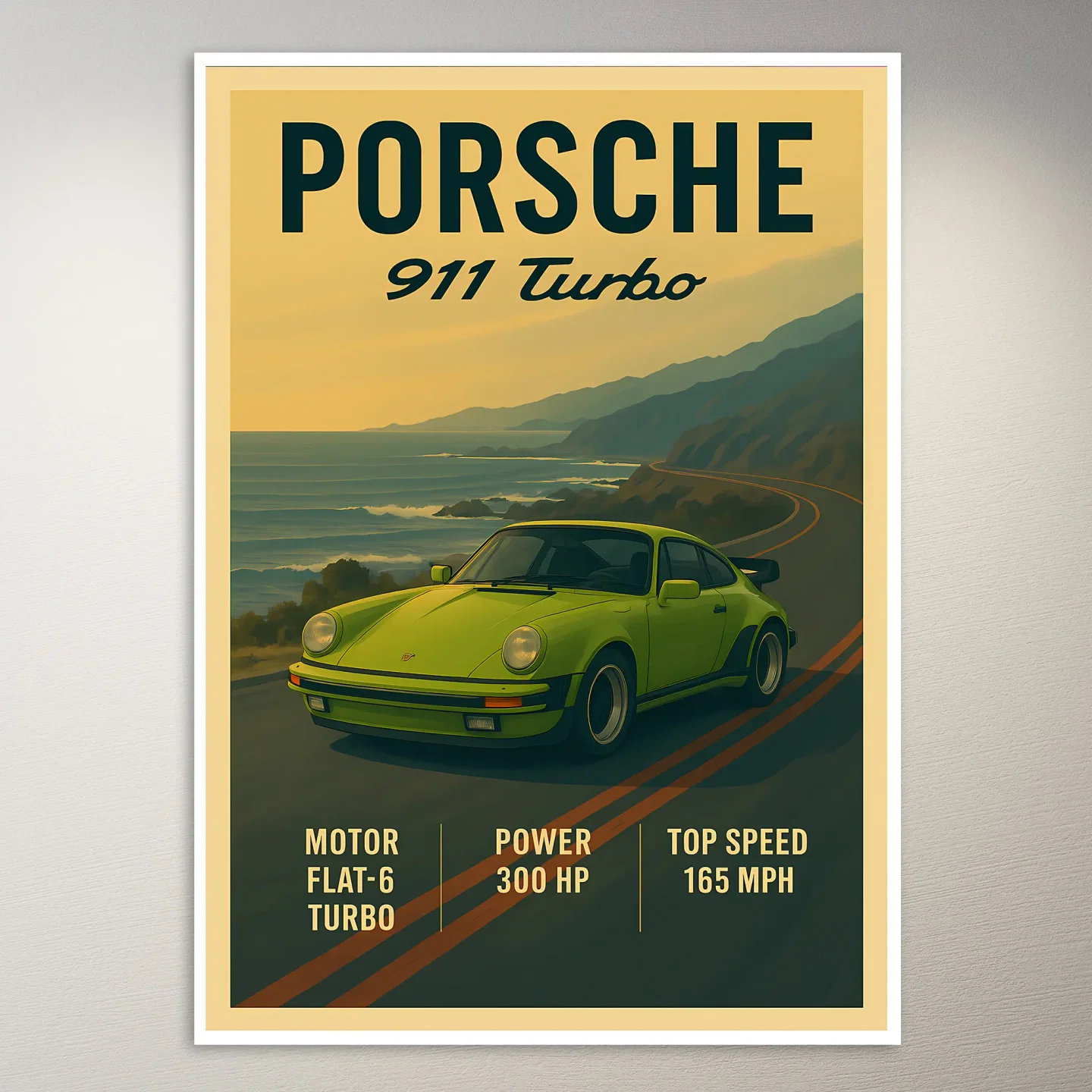 Porsche 911 Turbo Poster