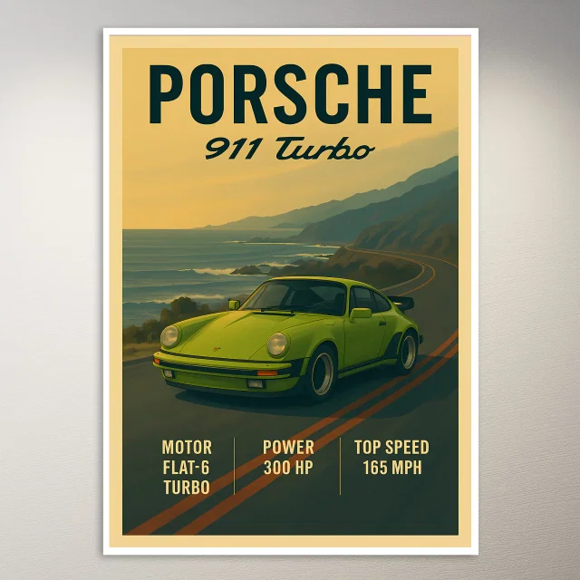 Porsche 911 Turbo Poster
