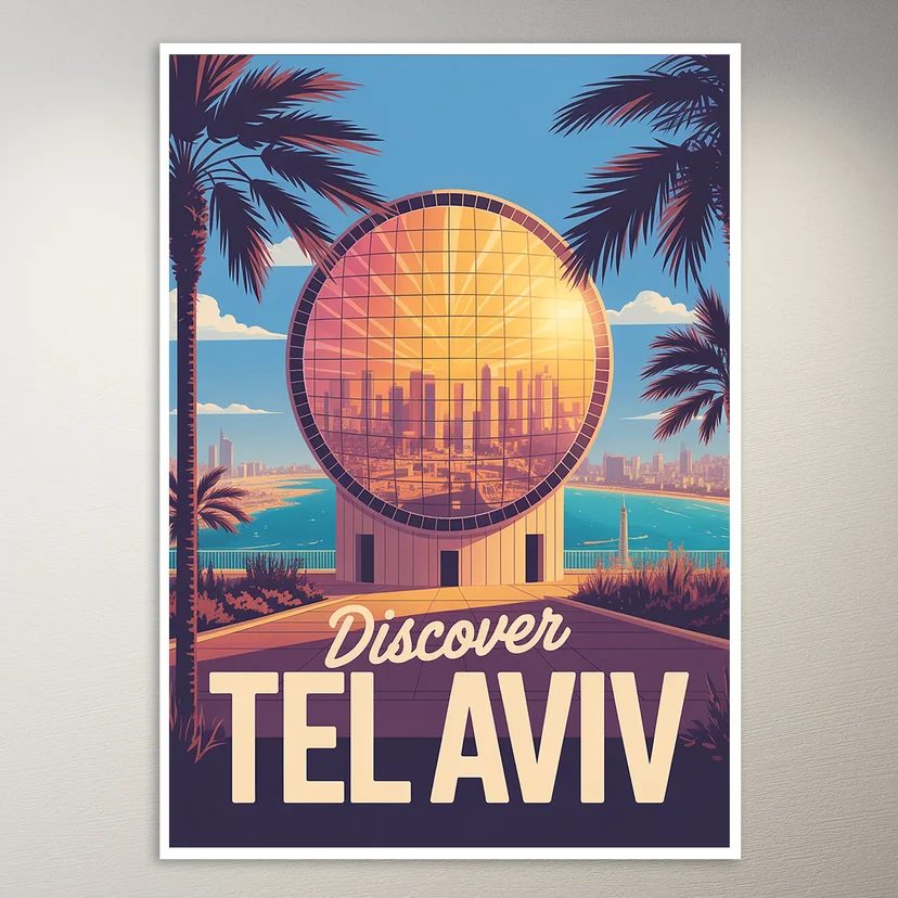 Tel Aviv Travel Poster