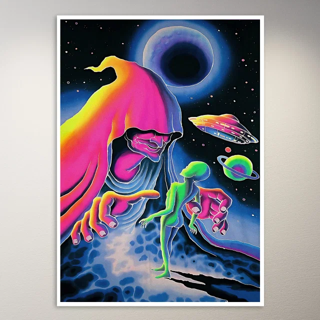 Psychedelic Trippy Aesthetic Wall Poster