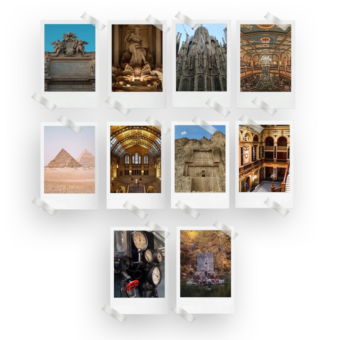 Historiacal Prints Set of 10