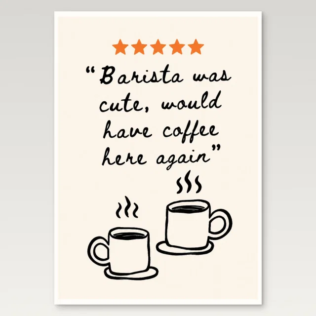 Barista Review Poster
