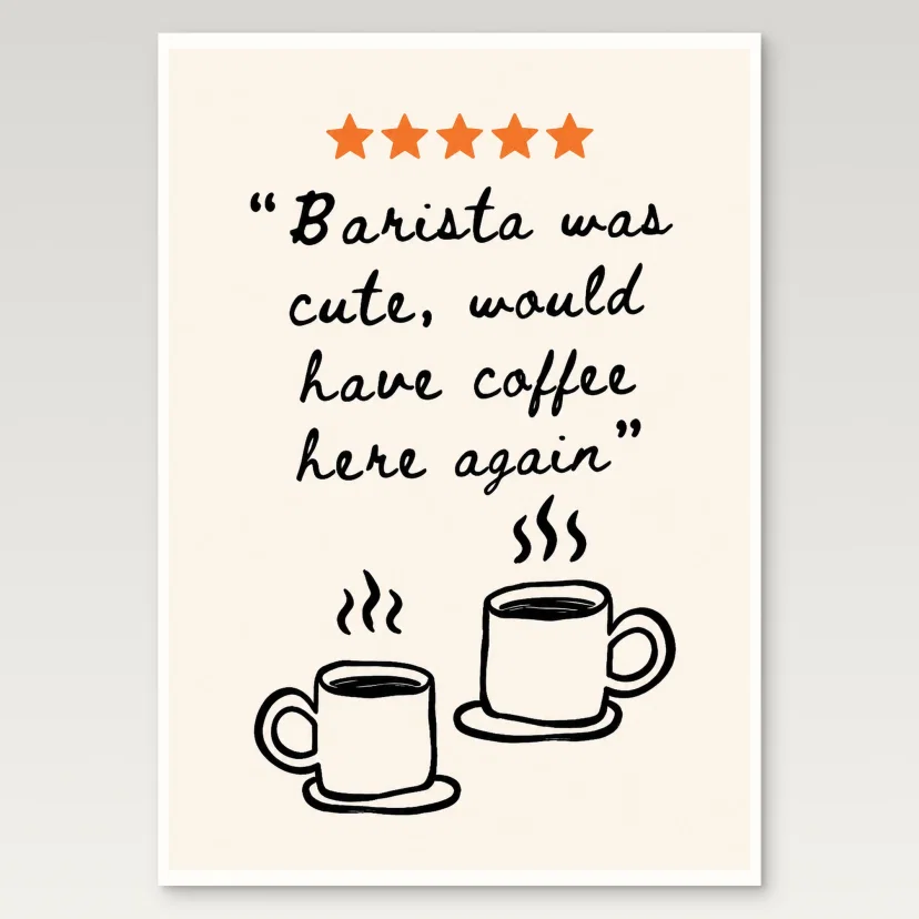 Barista Review Poster