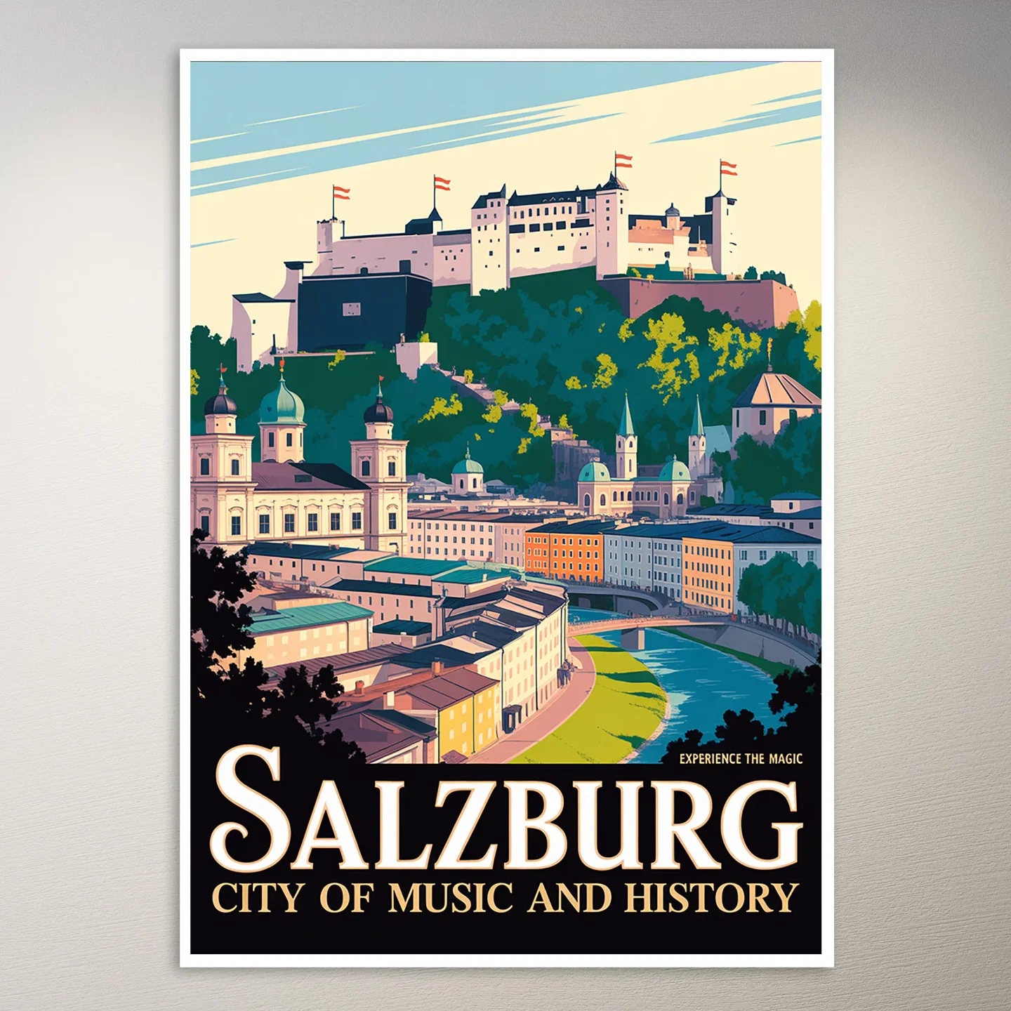Salzburg Travel Poster