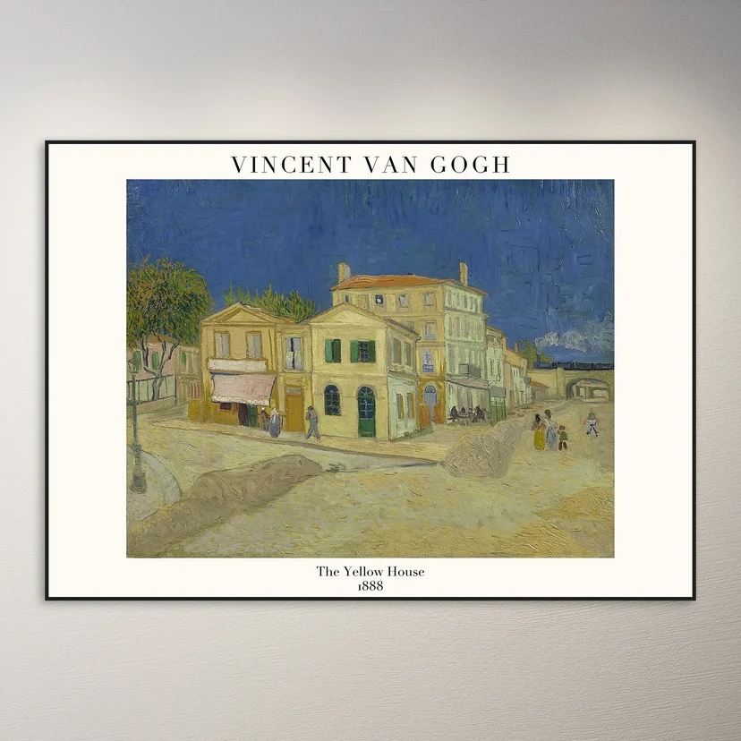 Vincent van Gogh The Yellow House Poster
