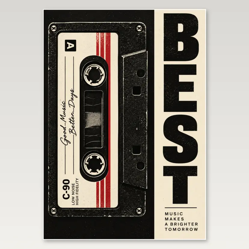 Cassette Best A4 Poster