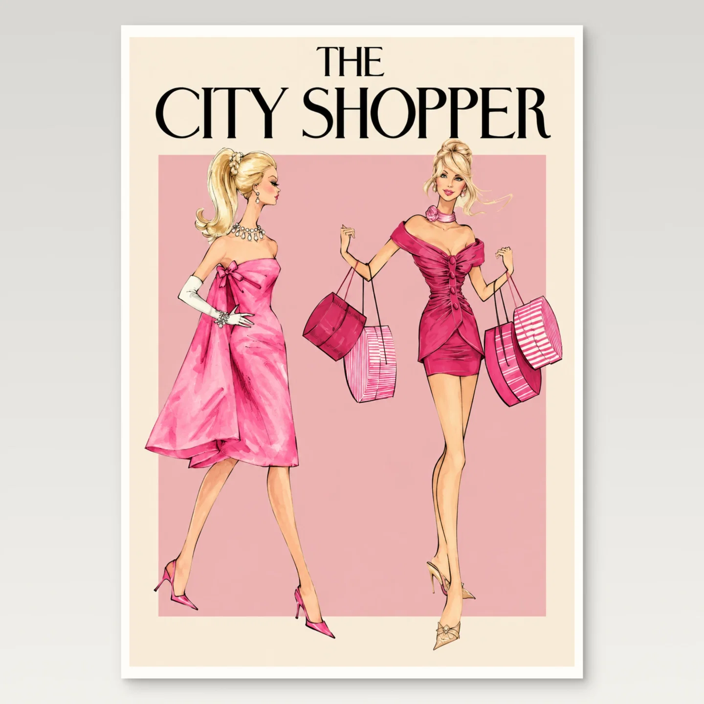 The City Shopper Poster mockup