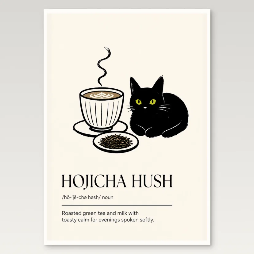 Hojicha Hush Poster