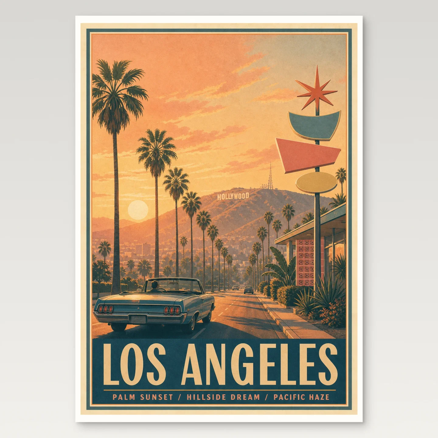 Los Angeles Poster mockup