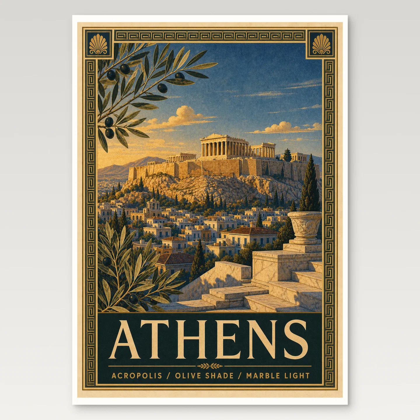 Athens Poster mockup