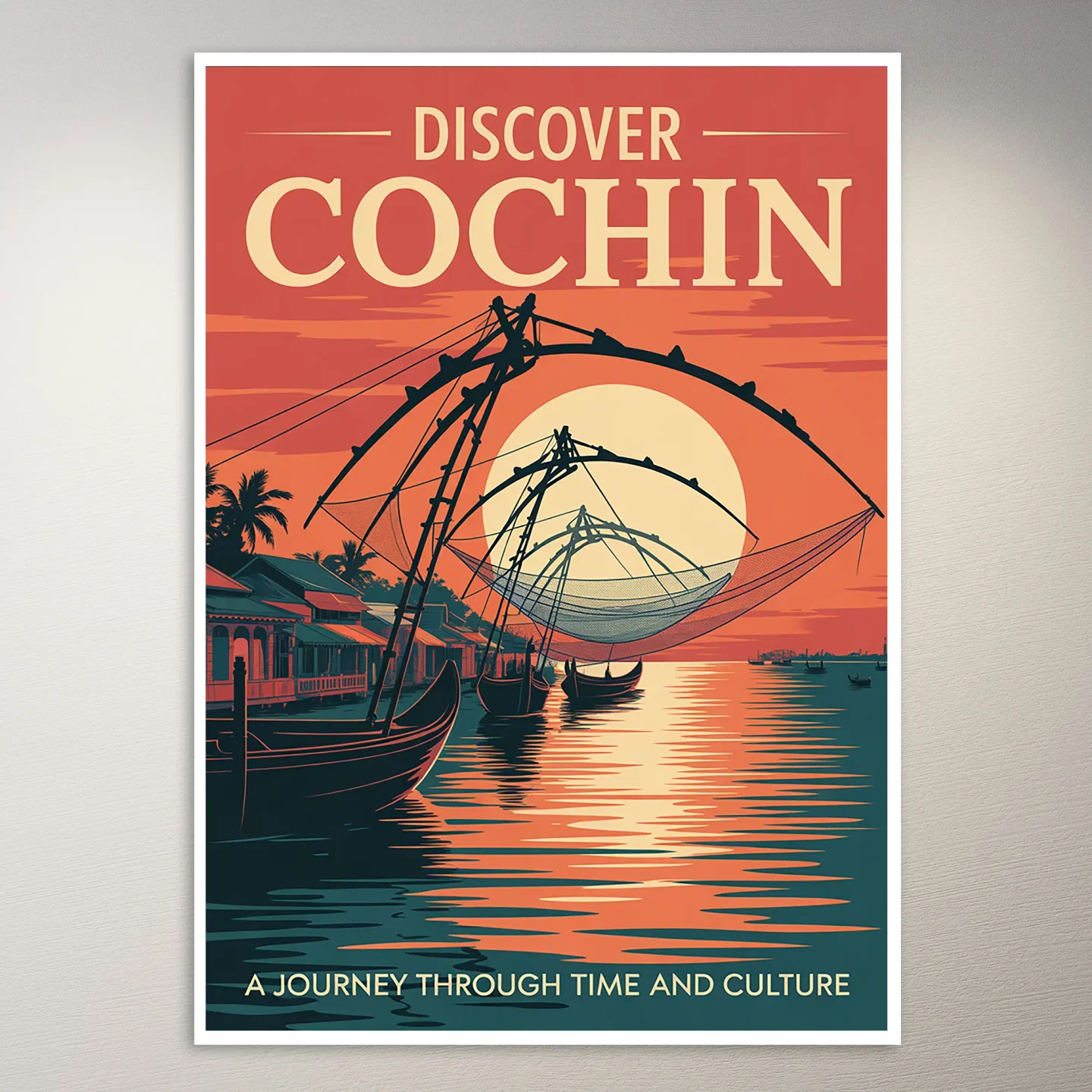 Cochin (Kochi) Travel Poster
