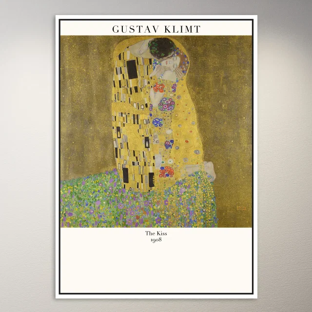Gustav Klimt The Kiss Poster
