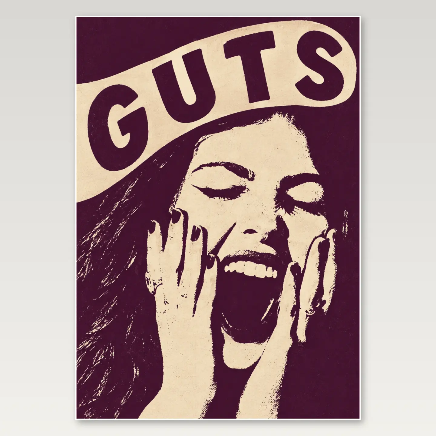 Olivia Rodrigo Guts A4 Poster mockup