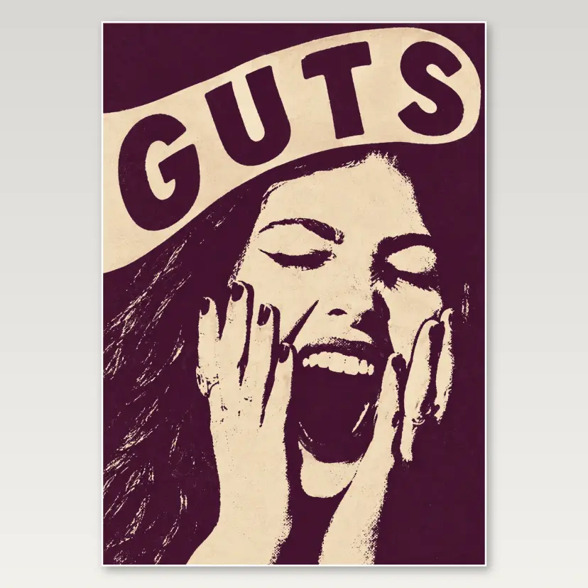 Olivia Rodrigo Guts A4 Poster