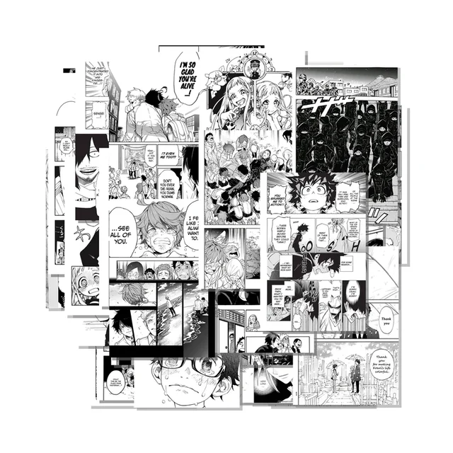 Manga Set of 100 Collage Kit