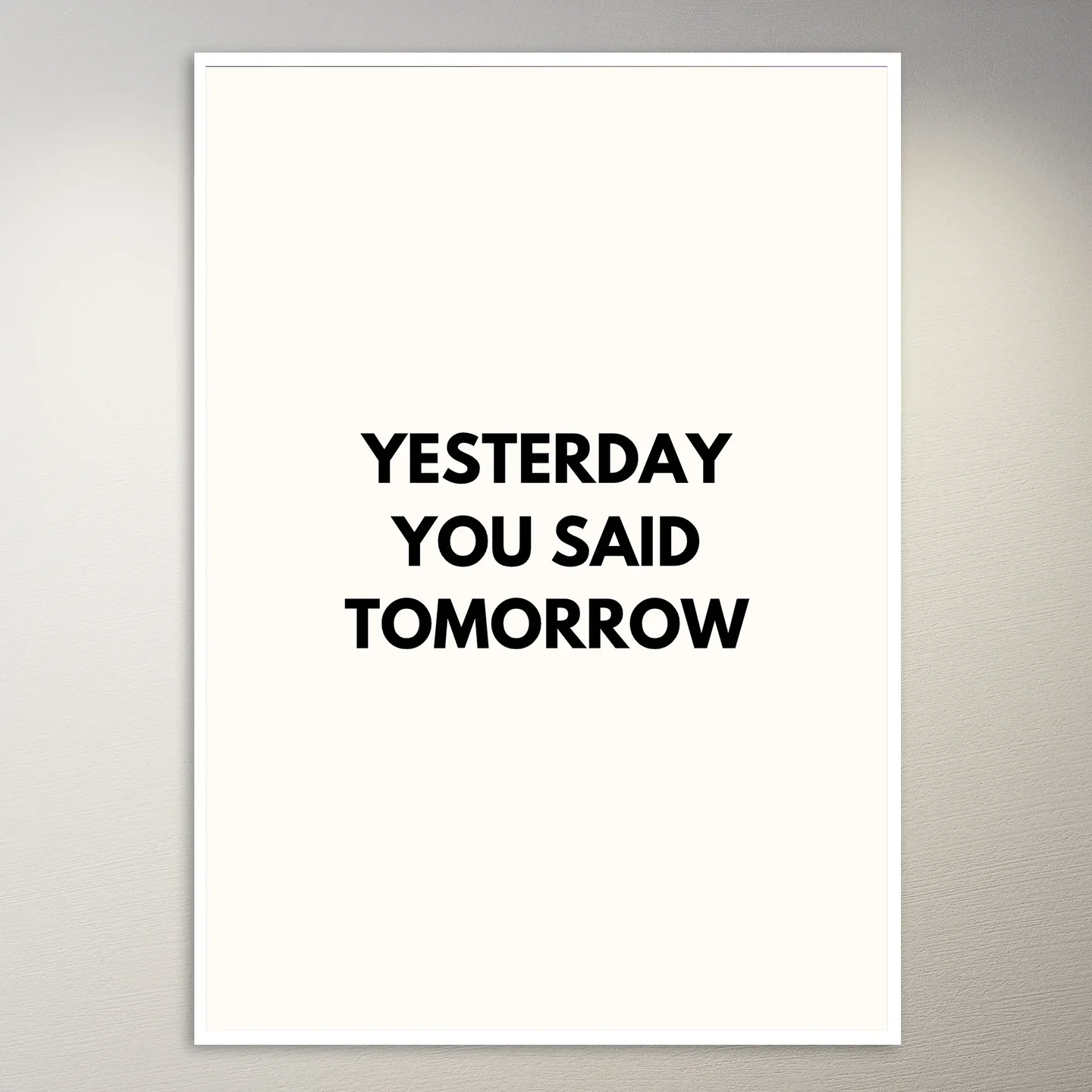 Motivational Quote Wall Poster