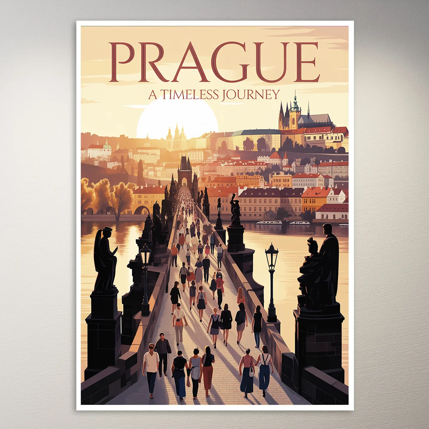 Prague Travel Poster