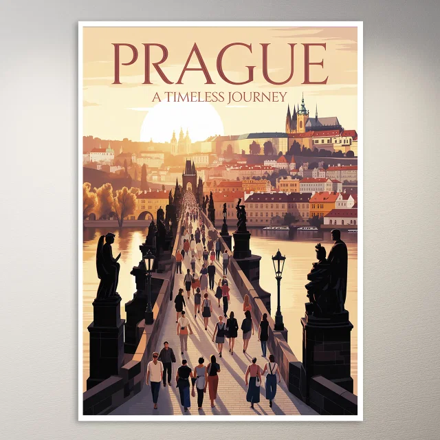 Prague Travel Poster