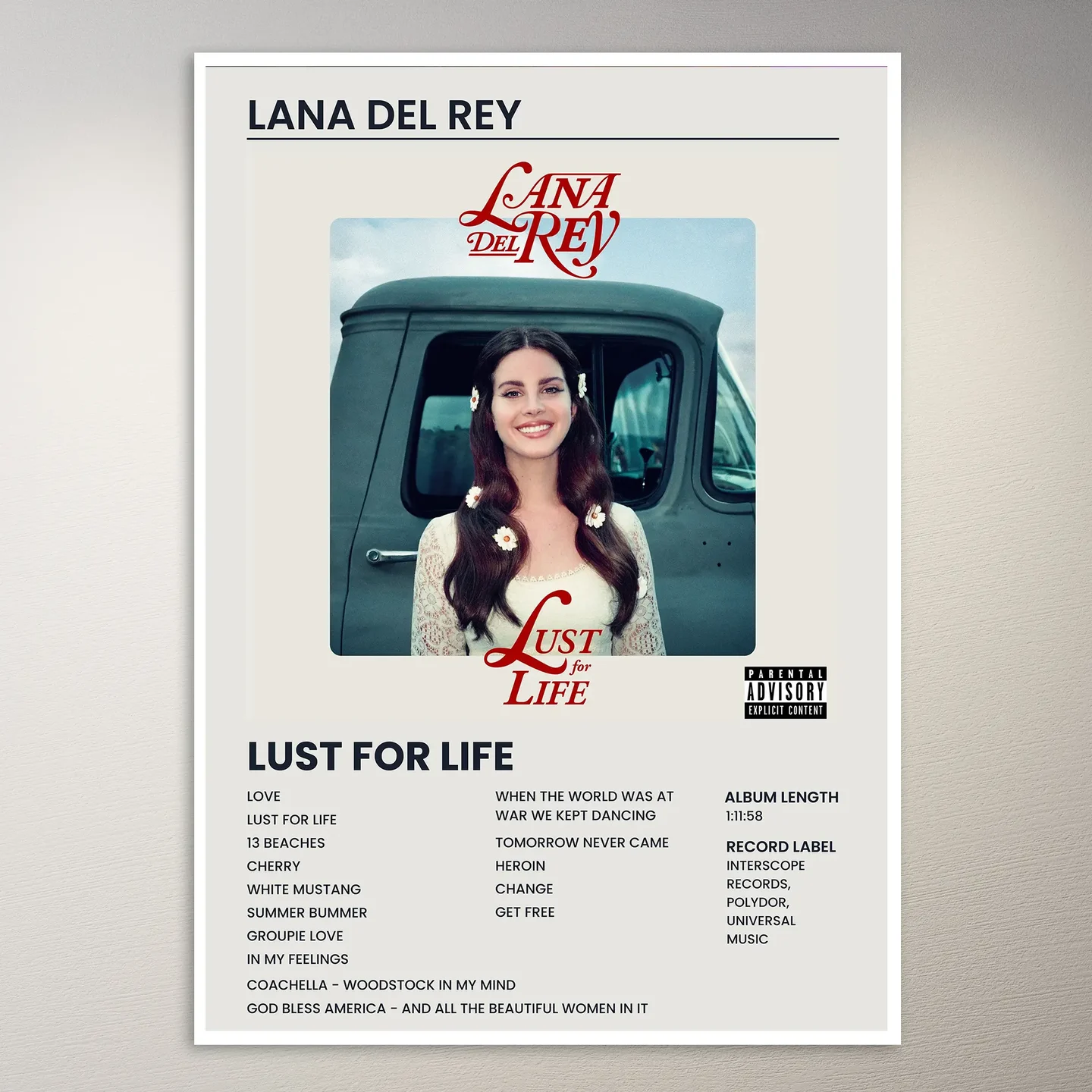 Lana Del Rey Poster