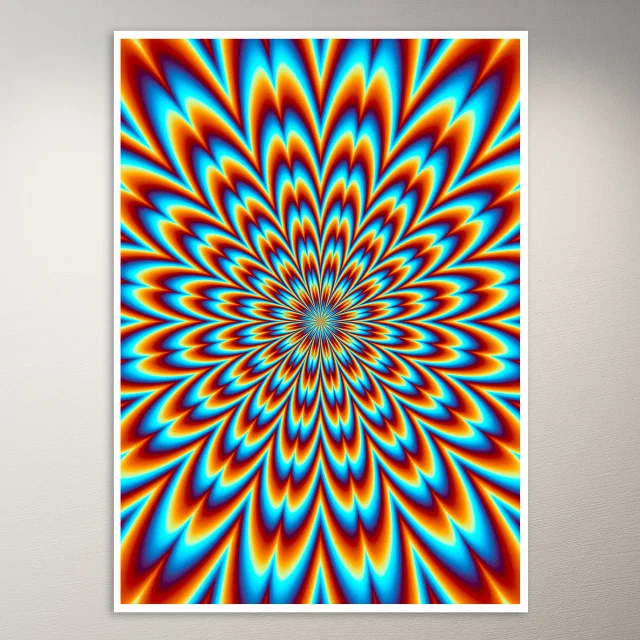 Psychedelic Optical Illustion Poster