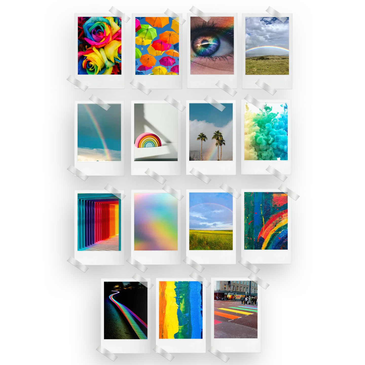 Rainbow Aesthetic Prints Set of 15