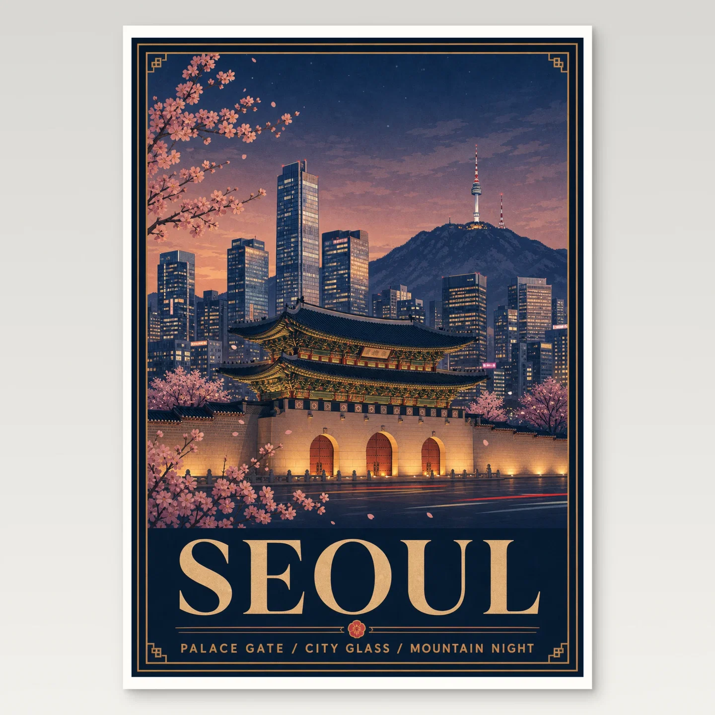 Seoul Poster mockup