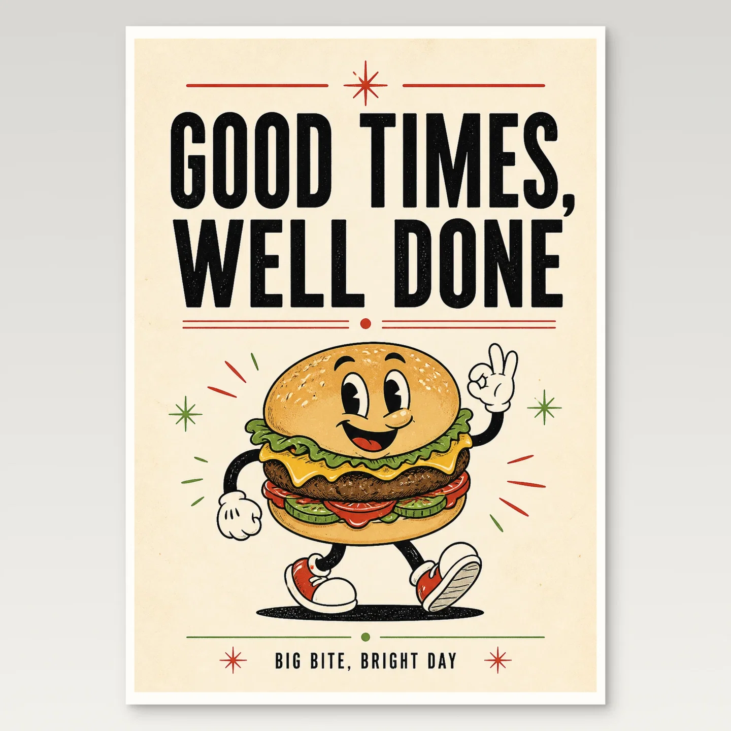 Burger Poster mockup