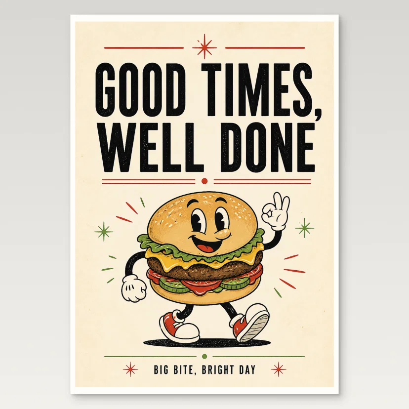 Burger Poster