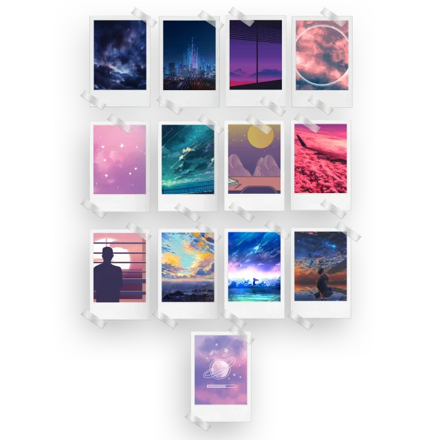 Sky Aesthetic Prints Set of 13