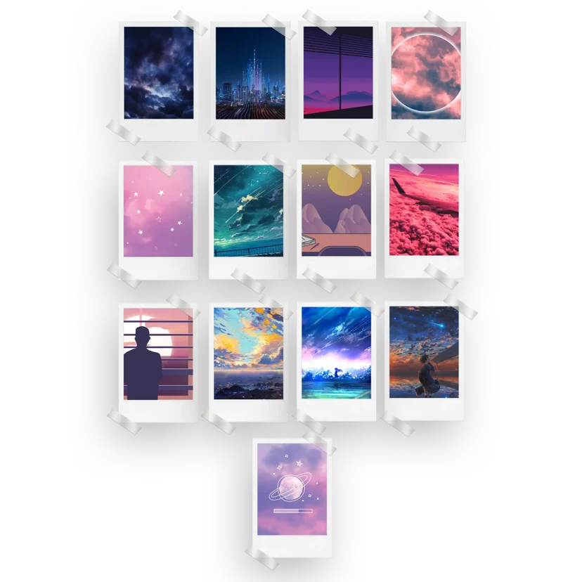 Sky Aesthetic Prints Set of 13