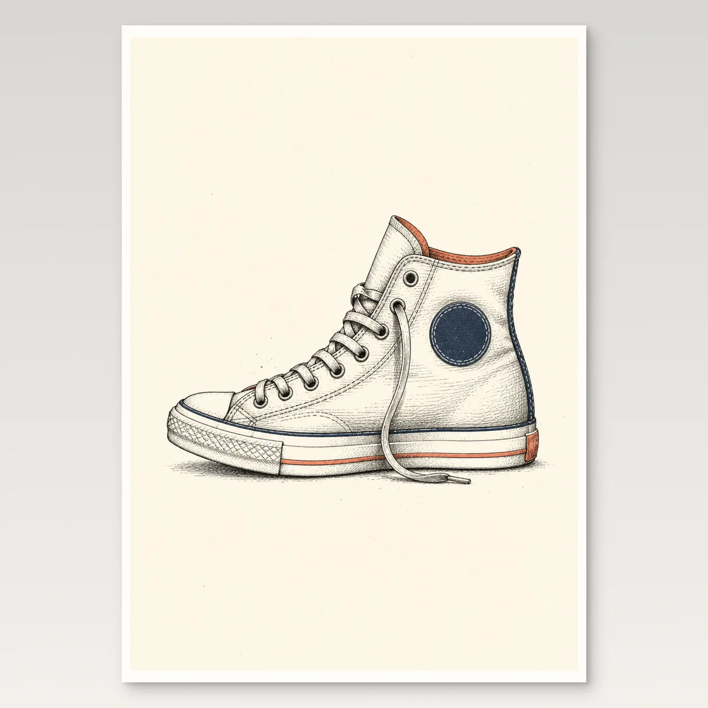 High Top Sneaker Poster mockup