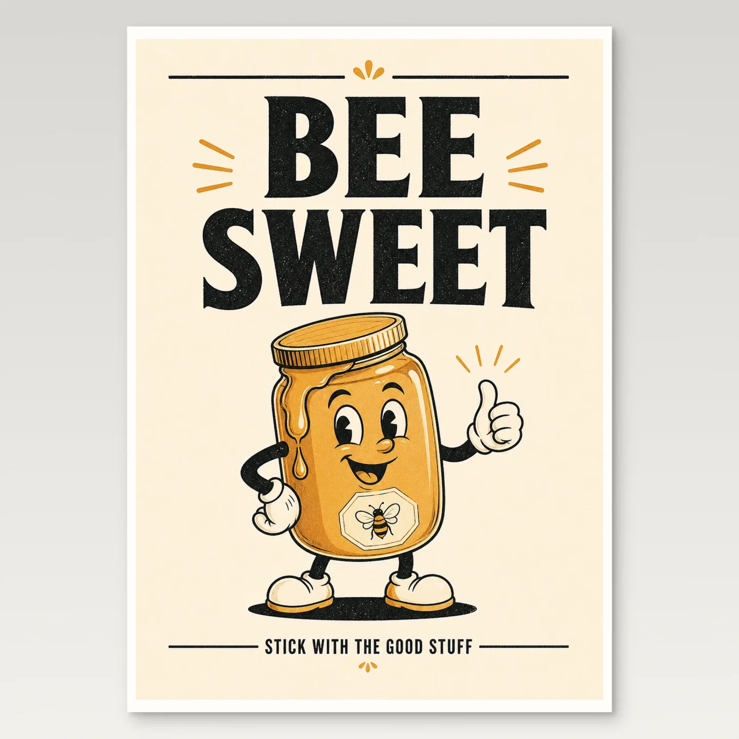 Honey Poster mockup