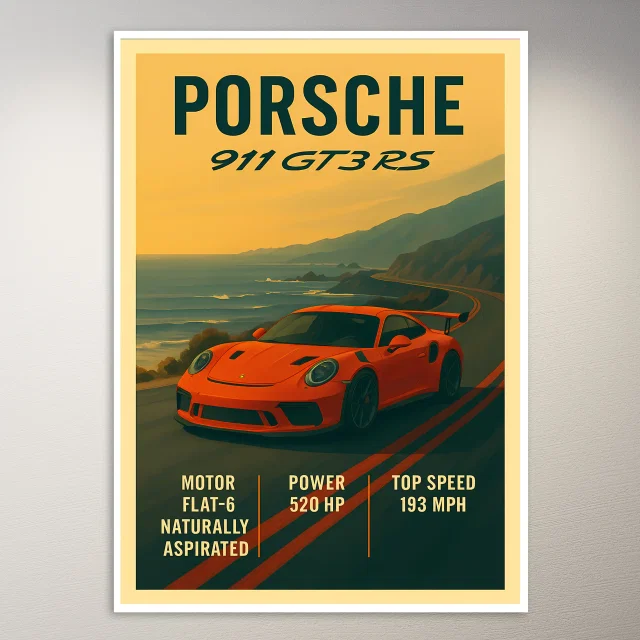 Porsche 911 GT3 RS Poster