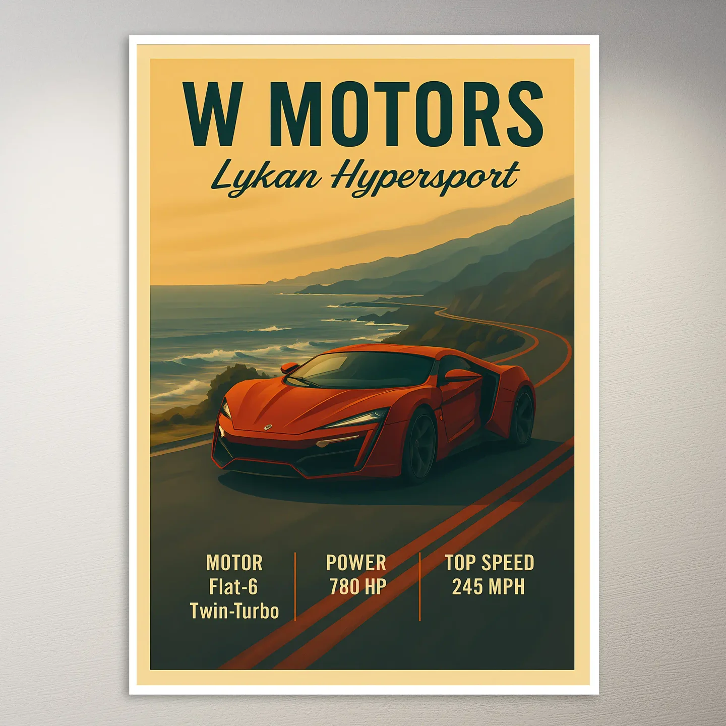 Lykan Hypersport Roadster Poster