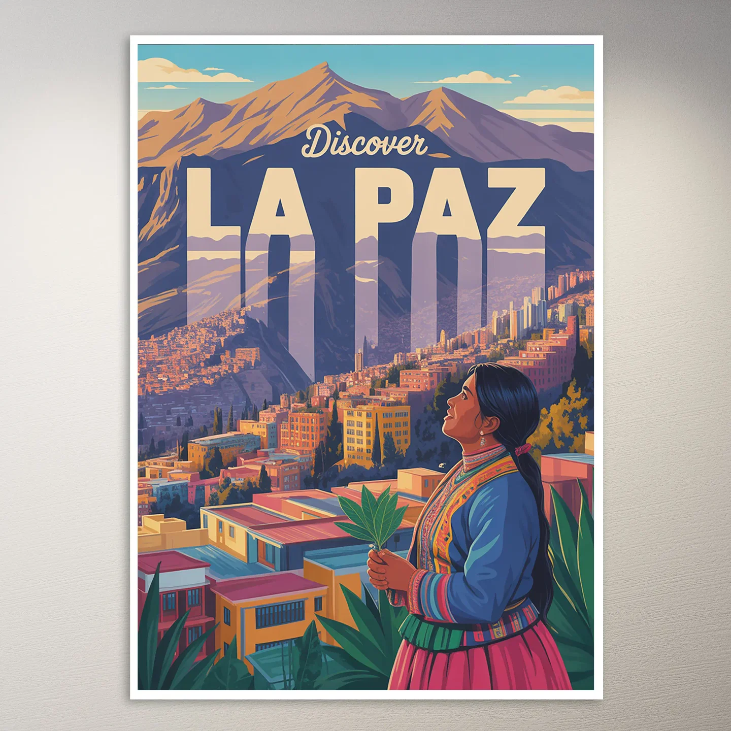 La Paz Travel Poster