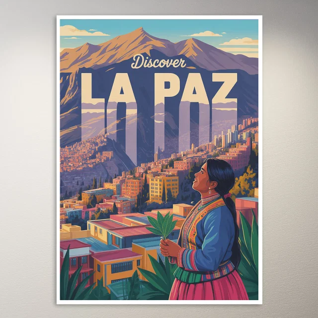 La Paz Travel Poster