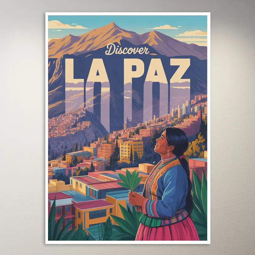 La Paz Travel Poster