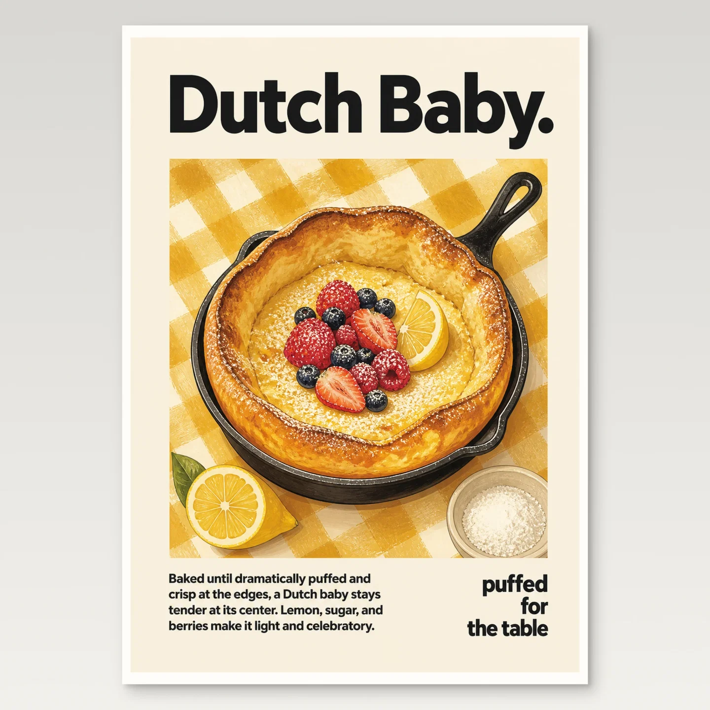 Dutch Baby Poster mockup