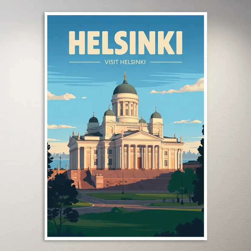 Helsinki Travel Poster