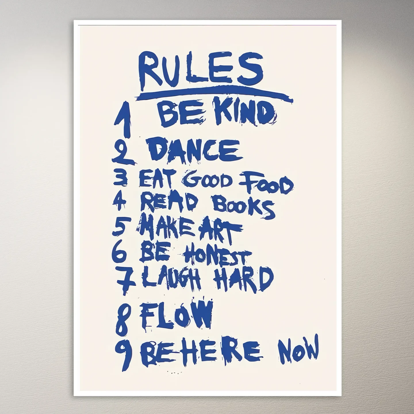 Rules Be Kind, Dance, and Flow Poster