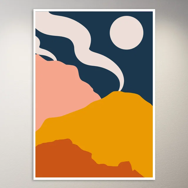 Abstract Landscape Poster