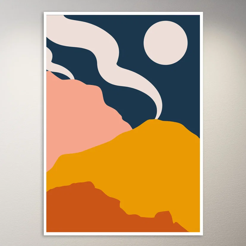 Abstract Landscape Poster