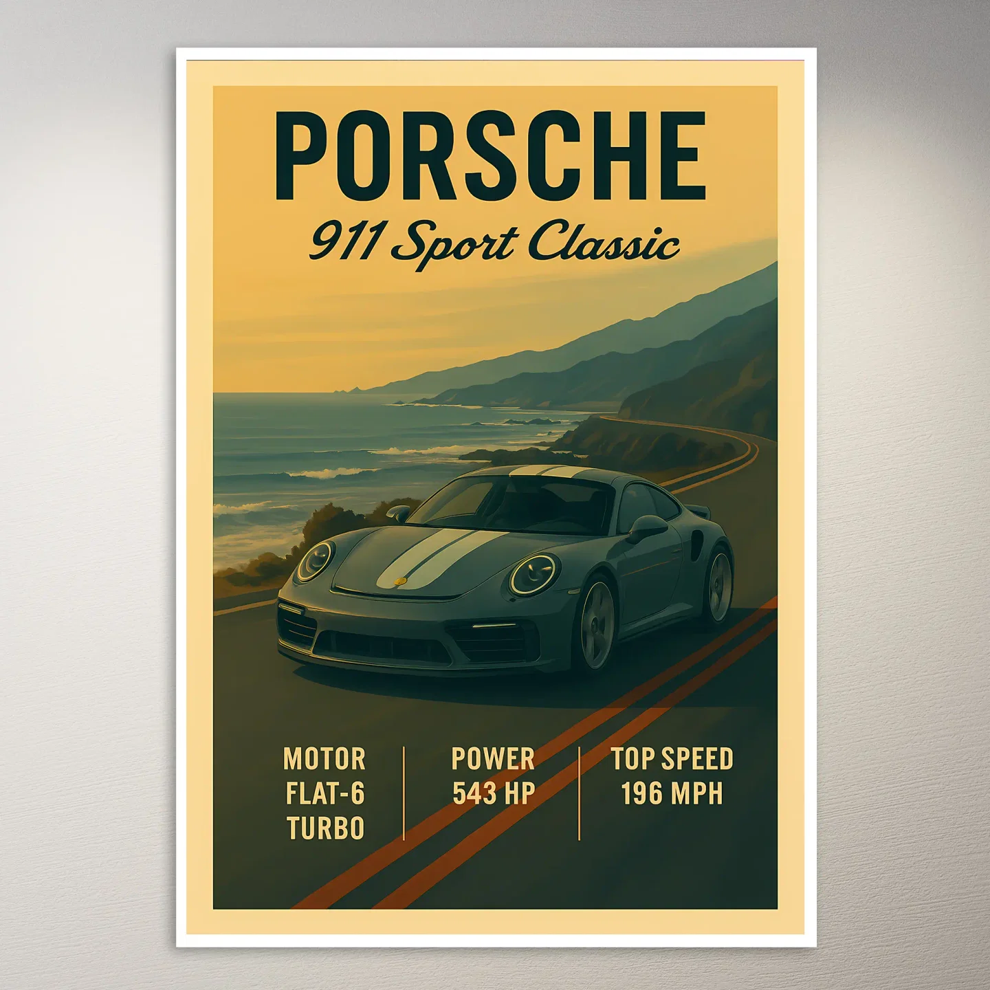 Porsche 911 Sport Classic Poster