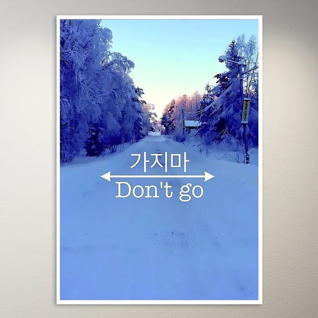Don't Go Korean Poster