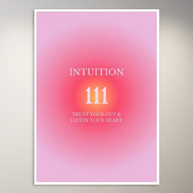 Intuition Trust Your Gut & Heart Poster