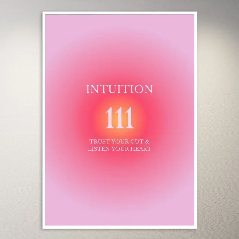Intuition Trust Your Gut & Heart Poster