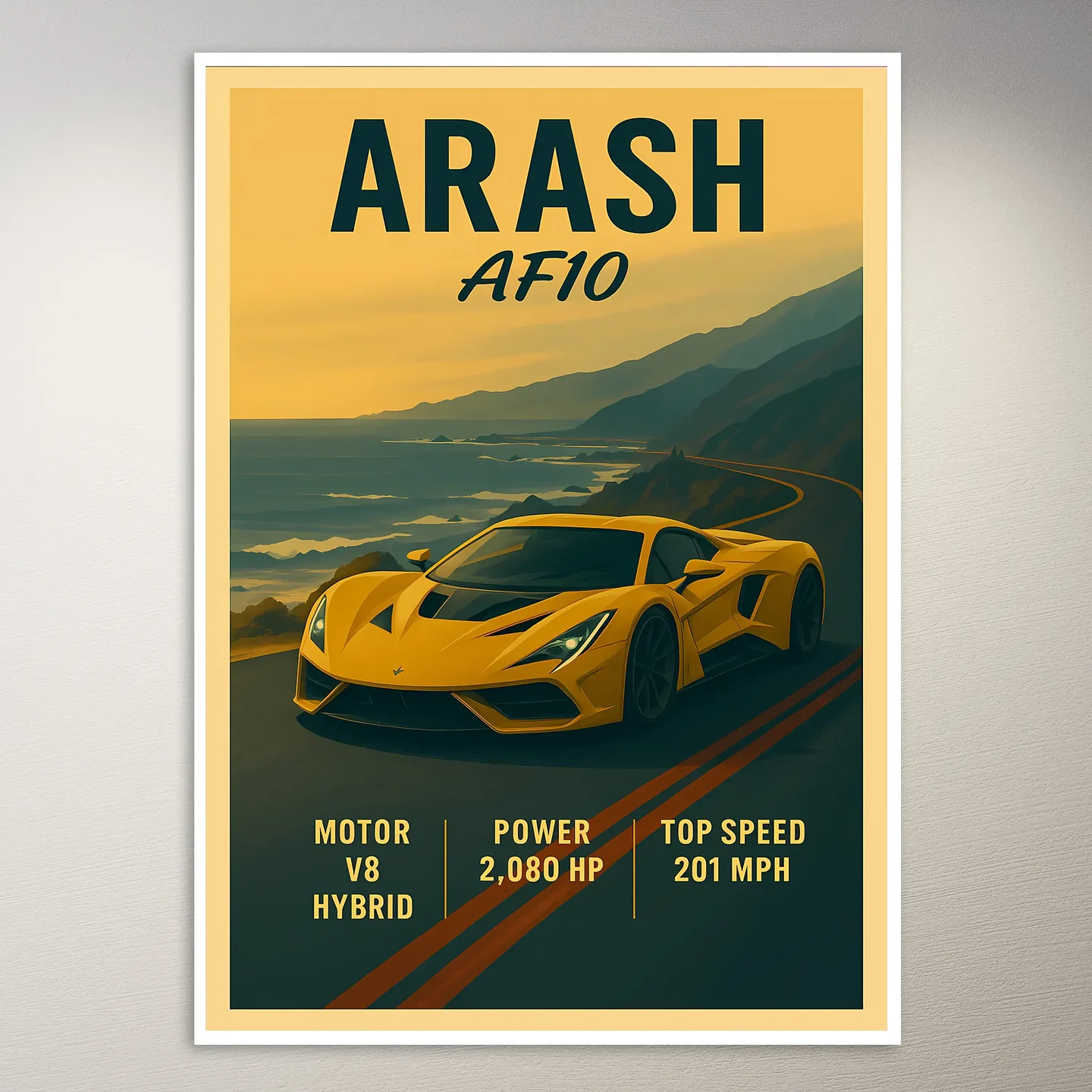 Arash AF10 Supercar Poster