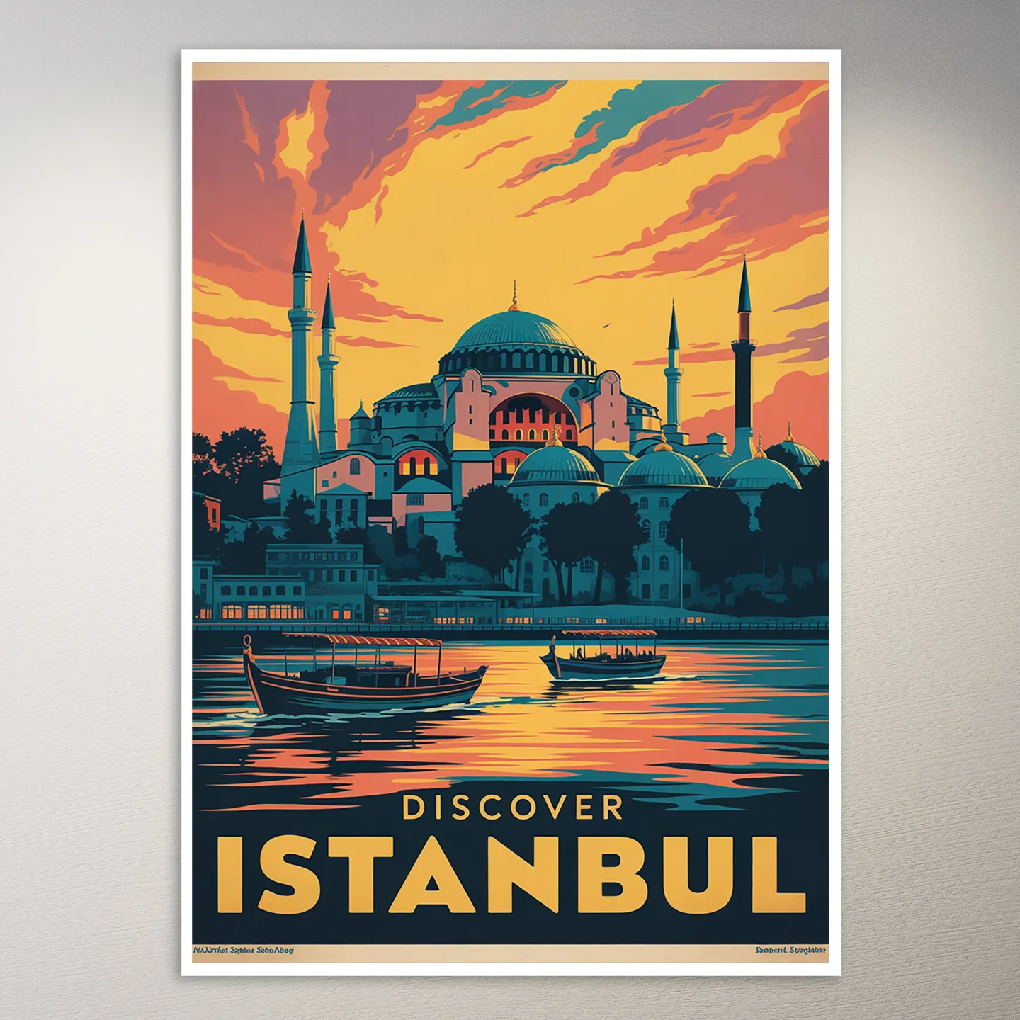 Istanbul Travel Poster