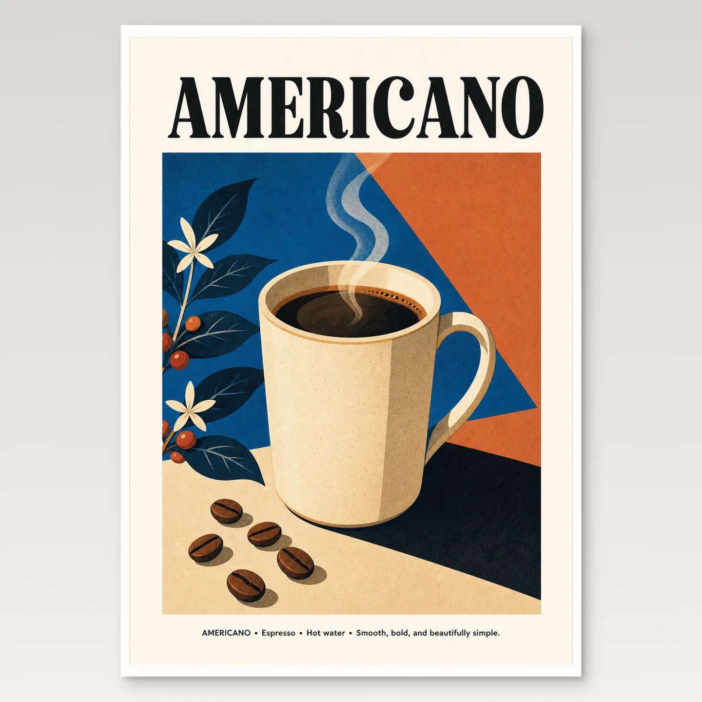 Americano Poster mockup